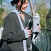 Meshes Water Bottle Holder Sleeve Water Bottle Carriers Bag for Clear Hydrations Monitoring Zippers Access Oxford Fabric