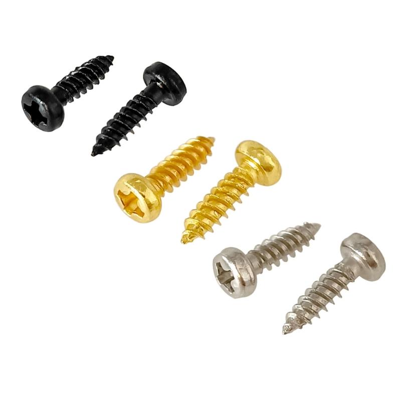 100Pcs Pick Guards Scratch Plate Mounting Screws for Electric Guitar Part Mounting Electric Guitar Bass Pickguard Screws