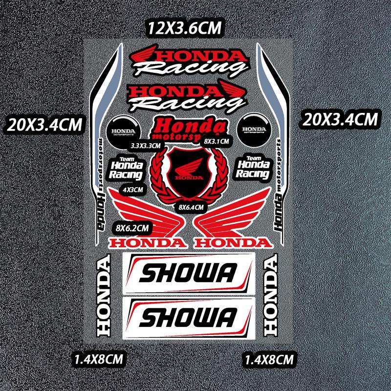 2025 for Honda Motorcycle Decoration Stickers Reflective Waterproof Helmet Racing Decals HRC Accessories Sponsor Stickers OB6 bpxh8