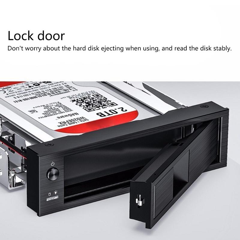 Wewnętrzna 3,5-calowa mobilna kieszeń beztaszkowa Hot Swap mobilna kieszeń ROM 3,5-calowy wewnętrzny dysk twardy adapter SSD