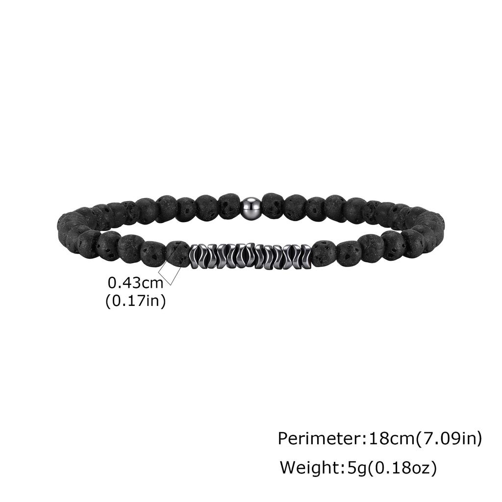 Simple Natural Stone Beads Bracelets for Men 4mm Natural Turquoises Tiger Eye Stone Elastic Bracelet Fashion Meditation Jewelry