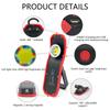 New Portable Flashlight Torch USB Rechargeable LED Work Light Magnetic COB Lantern Hanging Outdoor Camping Hook Lamp Power Light