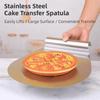 Silver Pizza Transfer Shovel Non-Slip Handle Baking Shovel Paddle  Pizza Oven Accessories