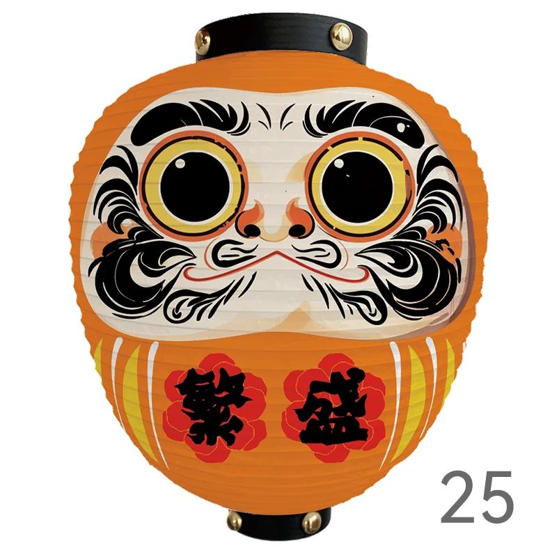 Japanese Style Cartoon Wish Dharma Hanging Lantern Japan Mascot Daruma Sushi Pub Bistro Restaurant Izakaya Decor Lantern