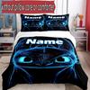 3pcs Duvet Cover Set (1*Duvet Cover + 2*Pillowcase, Without Core), Custom Name How to Train Your Dragon Pattern Bedding Set, Home Bedroom Decor Gift