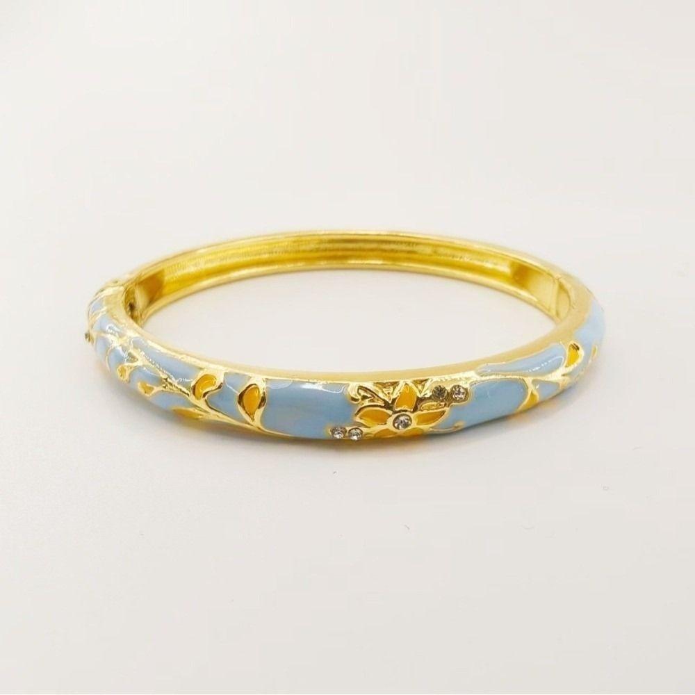 

Enamel Flower Bangle Traditional Women s Hand Bracelet Vintage Vintage Cloisonne Bangle Girls Style 7