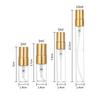 30/50pcs 100pcs 2ml/3ml/5ml/10ml Glass Refillable Perfume Bottle Empty Spray Bottle Atomizer Perfume Bottles  Metal spray bottle
