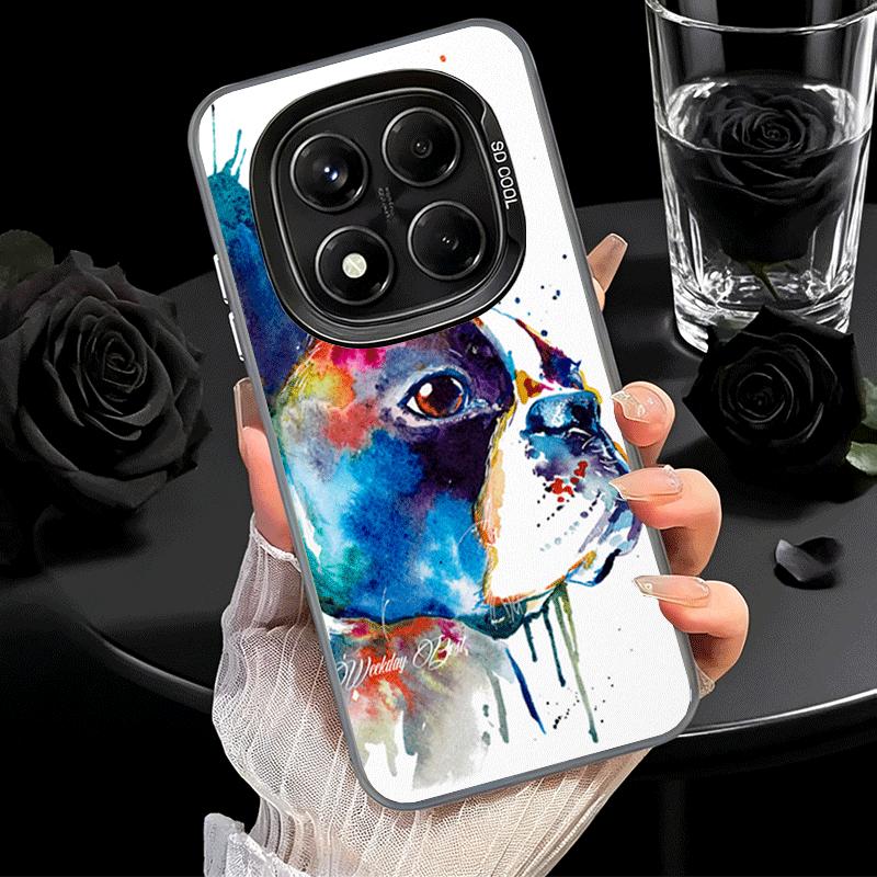 French Bulldog Dog Pug Design Soft Phone Case for Xiaomi Redmi Note 13 14 15 Pro Plus 12S 12 11S 11 11T 10S 10 Shockproof Cover