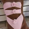 Sexy Off Shoulder Strapless One Piece Swimsuit For Women