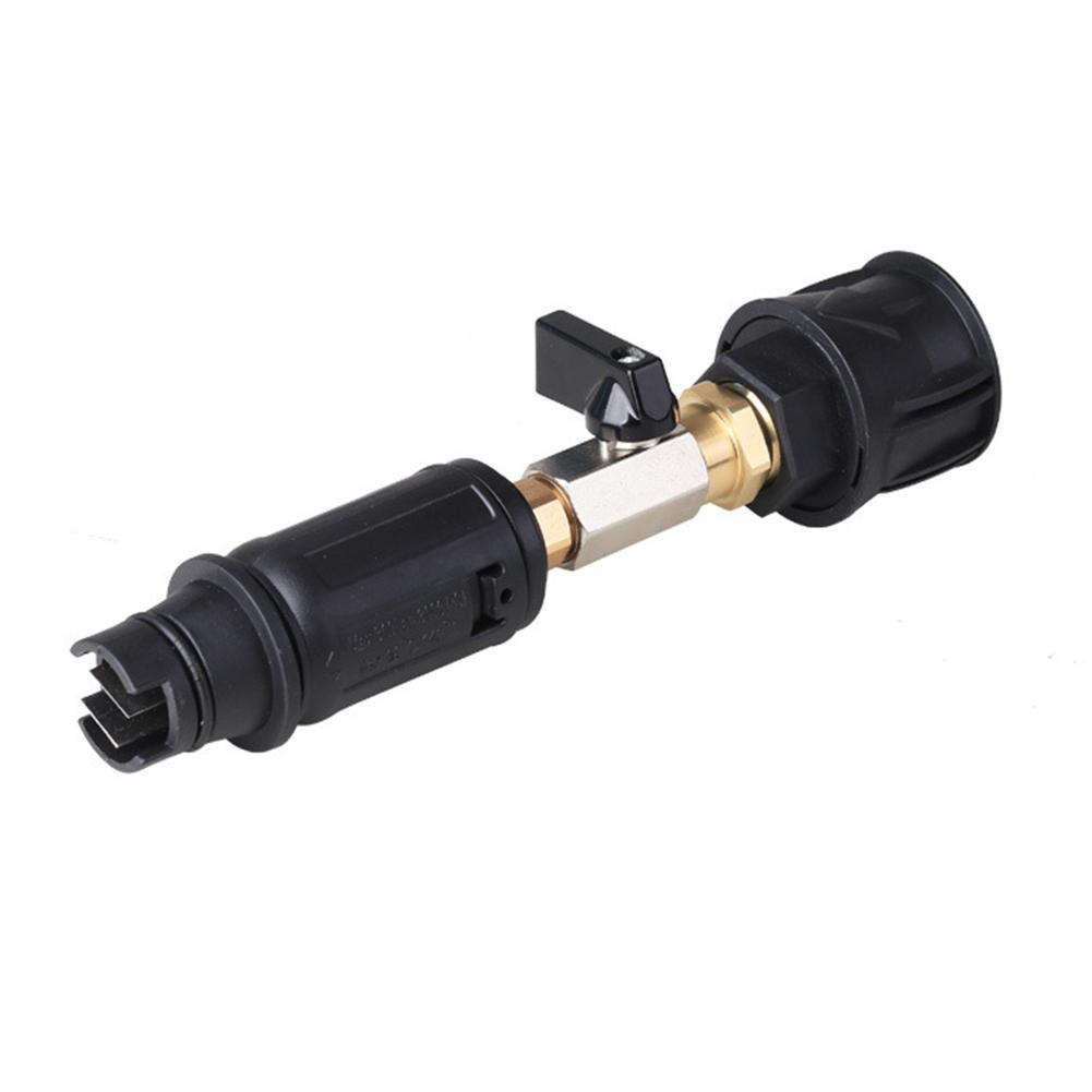 High Pressure Washer Nozzle with Safe Lock Quick Plug Connect Sprayer Wear Resist Angle Adjustable Washer Nozzle for Car Washing