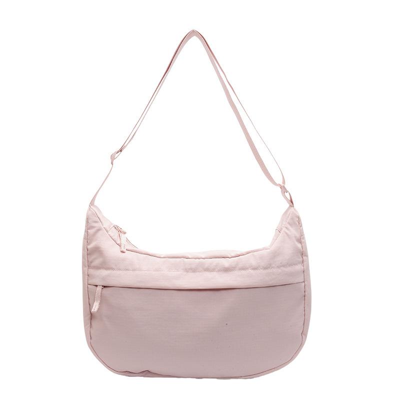 

Простая тканевая сумка Универсальная женская сумка-мессенджер Нейлоновая сумка-пельмень Студенческий класс Большая вместимость водонепроницаемая наплечная сумка