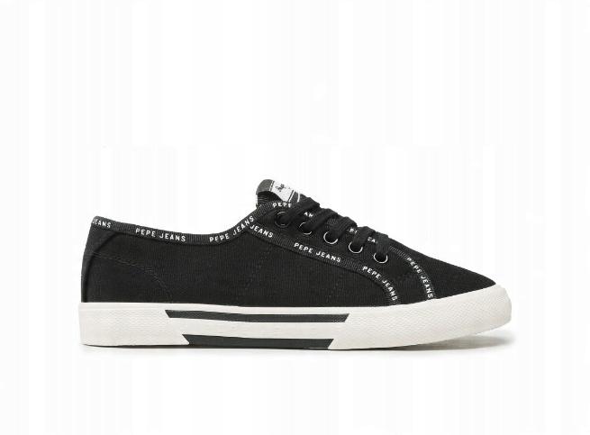 Pepe Jeans Brady Rib Damskie Buty Czarne Trampki Niskie 37 A_D