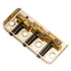 Wilkinson WTBS Short Brass Compensated 3-Saddle Telecaster Bridge for Humbucker Tele-Style or Vintage Electric Guitars, Gold