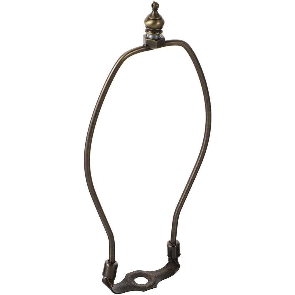 1Pcs 8 Inch Bronze Lamp Harp Holder Metal Horn Lamp Frame for Table Floor Lampshade Bracket Robust Decorative Light Stand
