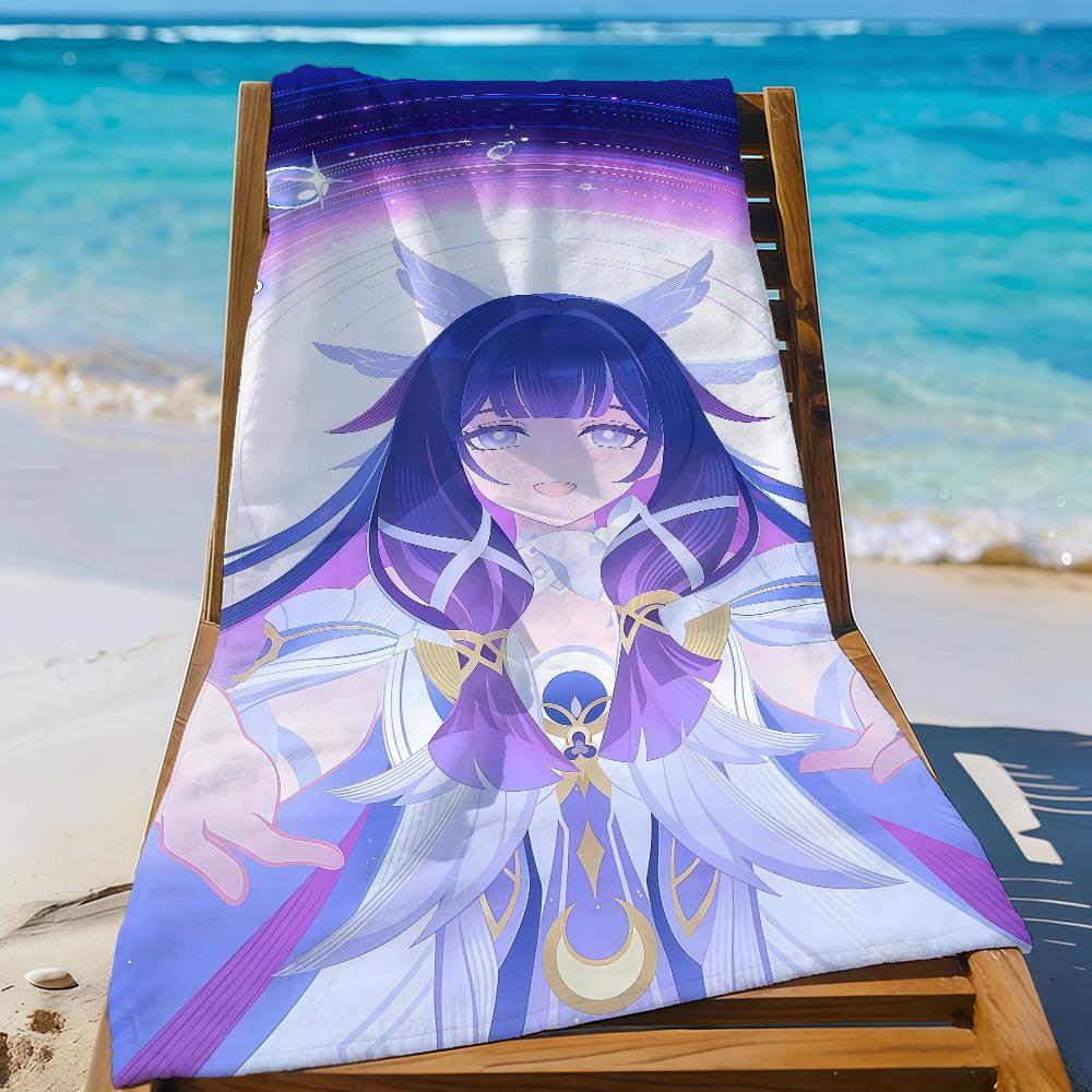 Columbina Genshin Impact Towel Sports Quick Dry Travel Camping Gear Sandproof Soft Light Large Beach Towel