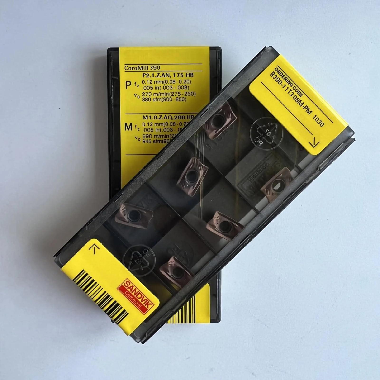 

Original Sandvik / R390-11T308M-PM 1030 / CNC lathe carbide blade 10 PCS