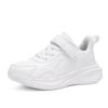 Boys' Non-slip Mesh Running Shoes - Soft Sole, White, for Spring & Autumn School Sports.