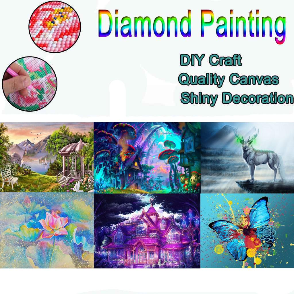 YE Rhinestone Pasted DIY Diamond painting Cross Stitch 5D Embroidery ...