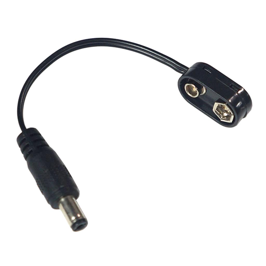 Battery Clip Converter Power Cable 9 Volt Power Eliminator Adapter Power Supply Cable Snap Connector Guitar Accessories