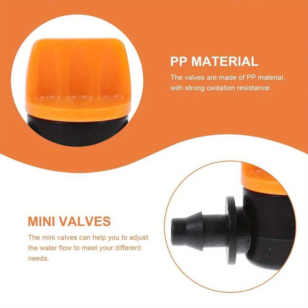 10 Stück Schlauchventil Gartenhahnverbinder für Tropfbewässerungssystem, 4/7mm Wasserdurchflussregulierungsfittings Gartenbewässerung Wasserrohrfittings