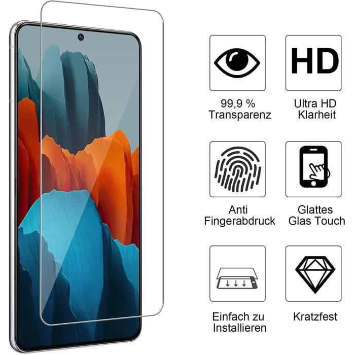 Protective Film - Samsung - Galaxy A72 - Tempered Glass - 9H Hardness - Scratch-Resistant - 2 Pieces