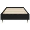 Bed Frame Black Oak 80 x 200 cm Particleboard