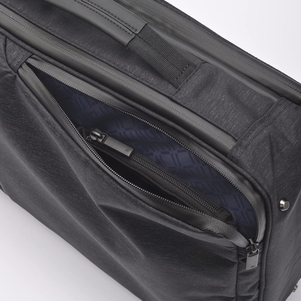 Ace Gene Gadgetable Heather Business Backpack, Fits 15.6-inch PCs, Water-Resistant Heather Grain, Compatible with Laptops, Model 62983, Men's, Black