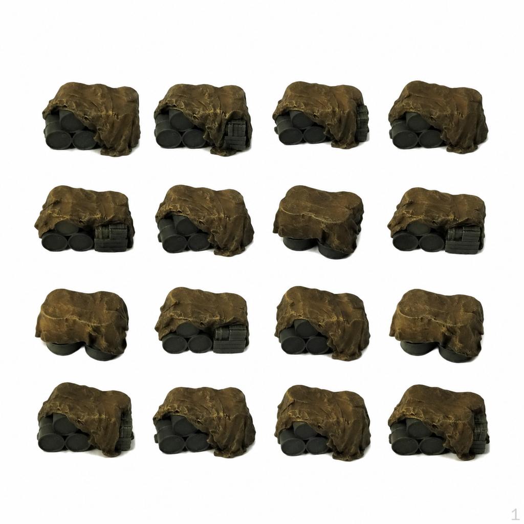 1/72 Scale PrePainted Tank Supply Package Diorama Accessories 3D Printed War Scenery Scene 3 Pieces