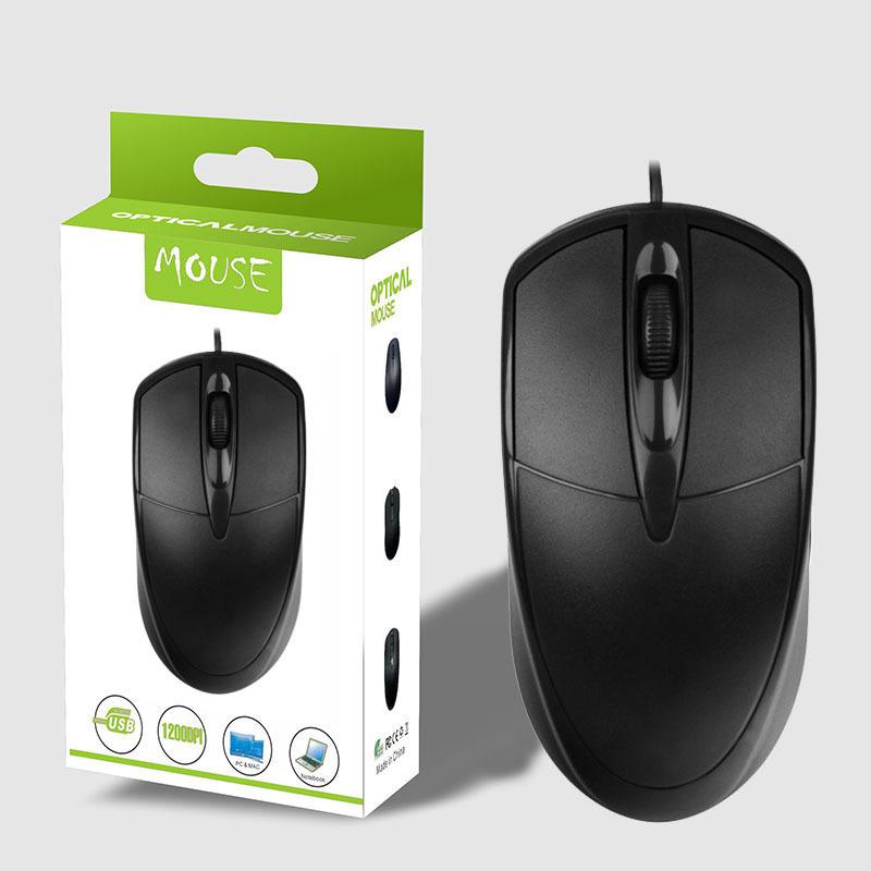 Esports Gaming Mouse, Wired, Cool Light, Usb Computer Interface, Business Office, Black And White, Multiple Types To Choose From