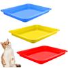 3 Pezzi Vaschetta Lettiera per Gatti 17.3X13.3X2.2 Pollici Lettiera Aperta per Gatti Vaschetta Lettiera per Gattini Per Gatti Coniglio Cavia Forniture per Piccoli Animali Domestici, 3 C