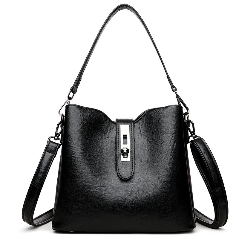 2025 New Versatile Shoulder Messenger Bag Large Capacity Fashion Handbag Bucket Bag