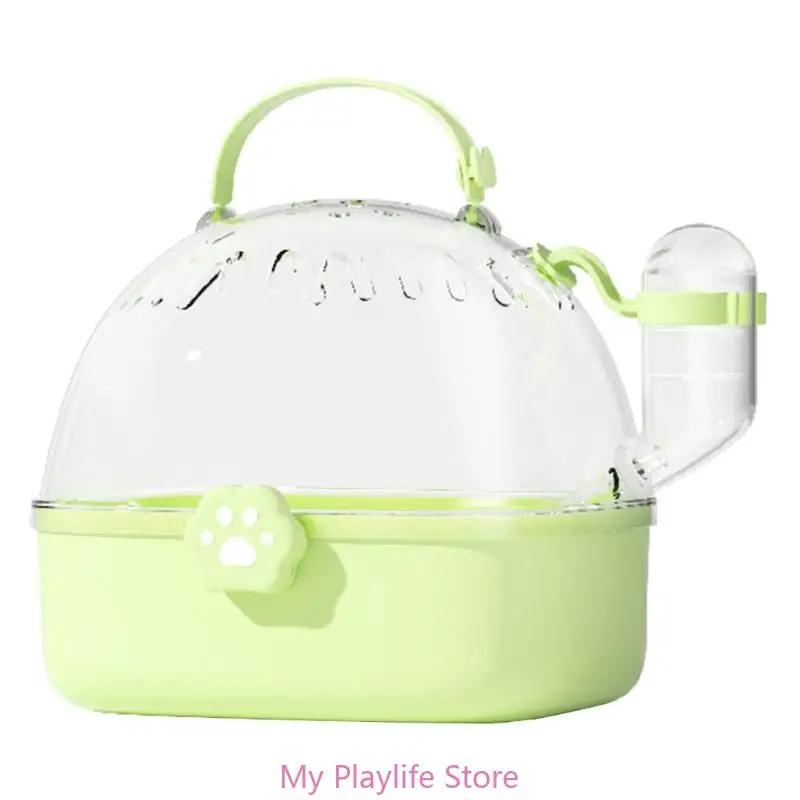 

Вилла-диспенсер «Гнездо хомяка» с кормушкой, игрушки для катания на роликах, маленький замок, двухэтажный домик для хомяка 18.4X16.3CM