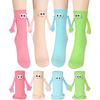 Funny Magnetic Holding Hands Socks, Novelty Socks, Couple Socks, Halloween and Christmas Gifts