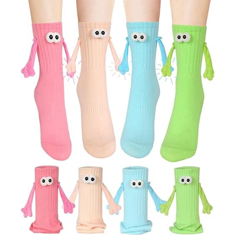 Funny Magnetic Holding Hands Socks, Novelty Socks, Couple Socks, Halloween and Christmas Gifts