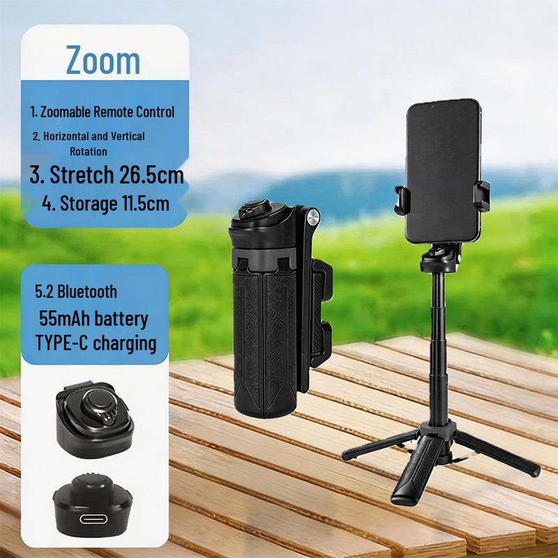 2026 Universal Mini Selfie Stick & Tripod - Portable Integrated Handheld for Mobile Photos