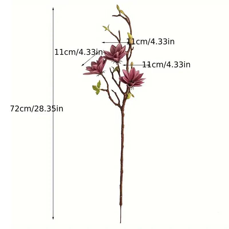 1ks simulace květinových větví svatební girlanda EVA magnólie kytice svatební více možností k dispozici