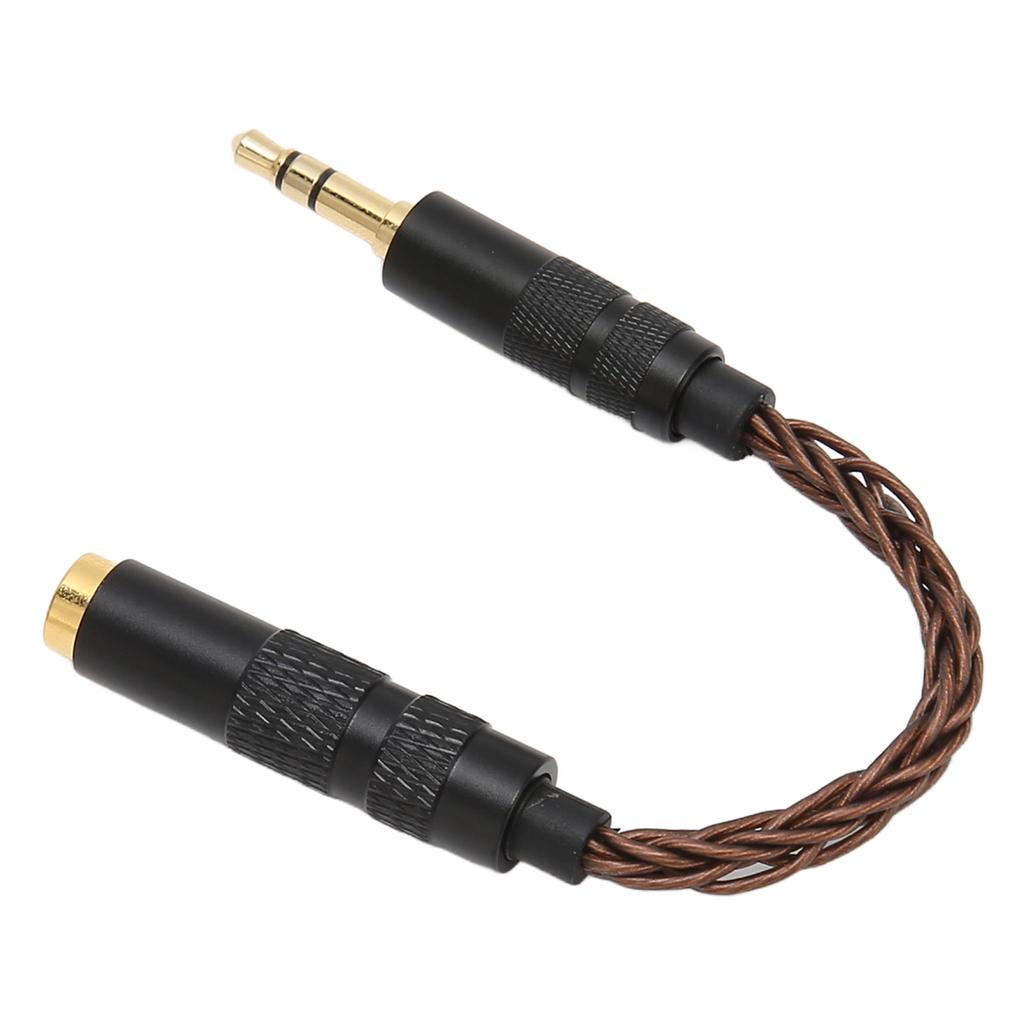 4.4mm Balanced Female To 3.5mm Stereo Male Adapter Cable Gold Plated Connectors Portable Headphone