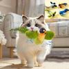 Interaktives Indoor-Vogelspielzeug für Katzen zum Jagen und Ärgern, klingendes Katzenspielzeug mit Katzenminze, Katzenangelspielzeug, Selbstbelustigung, Wandhängendes Vogel-Katzenspielzeug