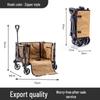 Foldable Aluminum Camping Cart: Large Capacity Outdoor Trailer for Street Vendors and Home Use