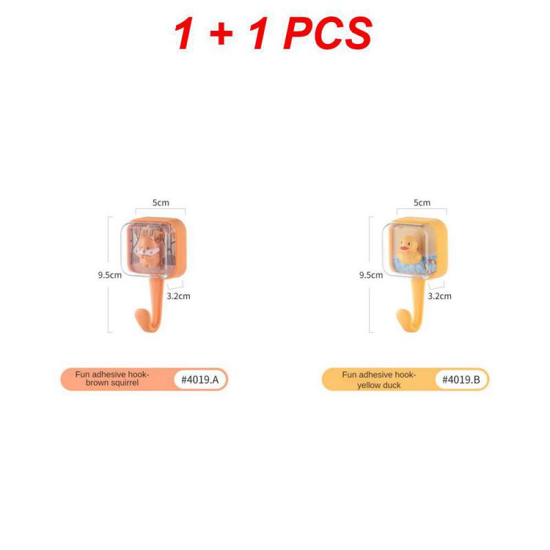 1/2PCS Sticky Hook Leave No Trace Strong Adhesive Solid Popular Decorative Fashionable Convenient Key Organizer Home Hooks