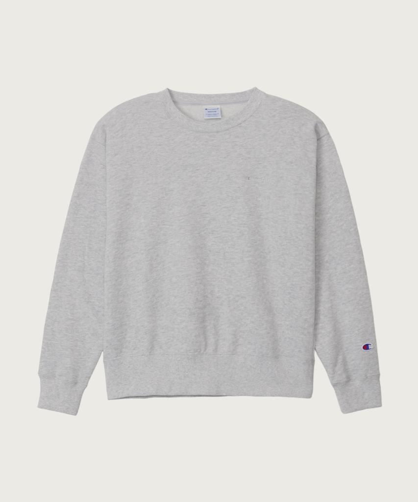 Champion Women'S Basic Small Logo Sweatshirt Grey