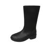 Ladies' fashionable new midsole rain shoes with PVC anti slip waterproof and wear-resistant sleeve shoes and rubber shoes