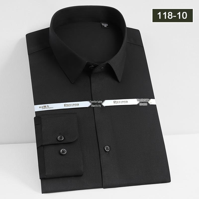 Unisex Long Sleeve Bamboo Fiber Non-Iron Shirt - High Drape and Elastic, Available In Stock.