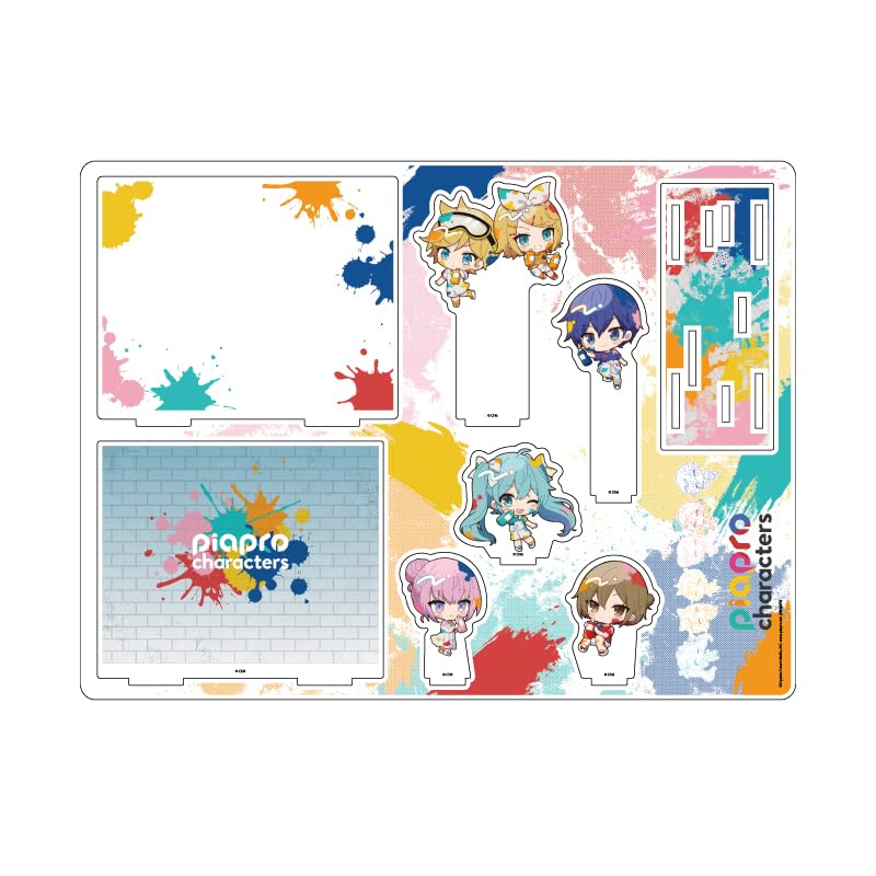 Piapro Characters 01 Групповой дизайн Красочная версия. [Иллюстрация мини-персонажа] Акриловая диорама