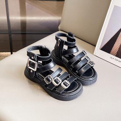 Sandales pour filles Été Chaussures de Princesse pour enfants Chaussures à semelle souple