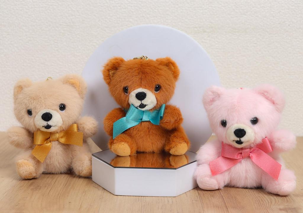 Takeoff Plush Bear Popolibon Keychain Pink