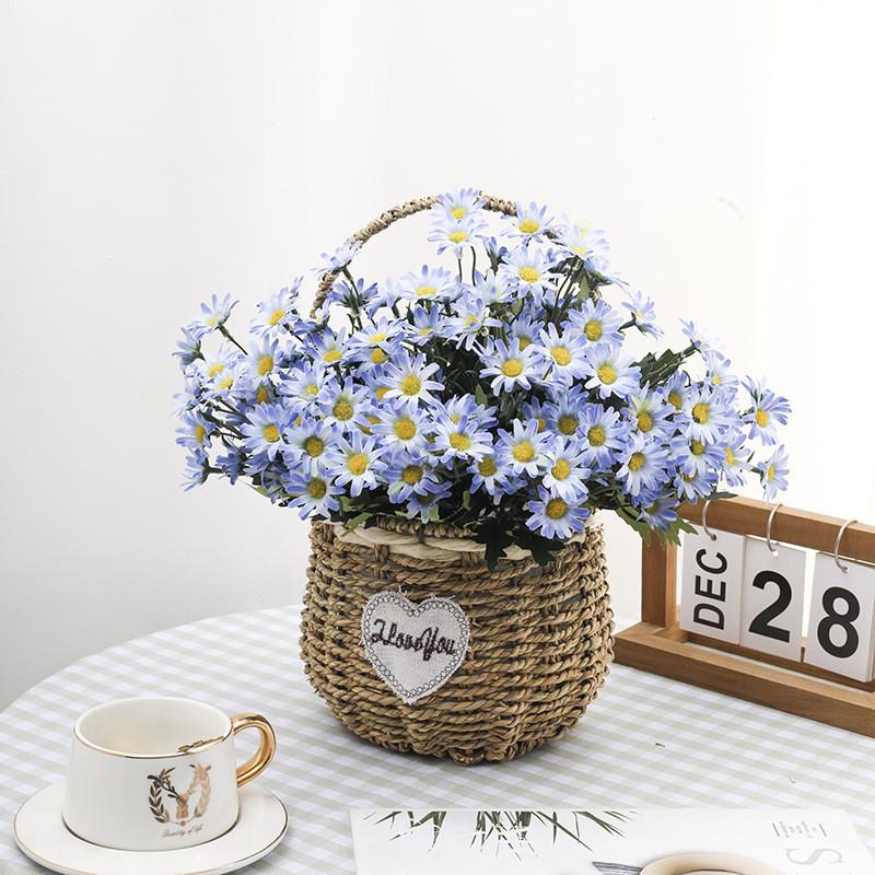Artificial Silk Chrysanthemum Bouquet For Wedding Decor Home Office Styling