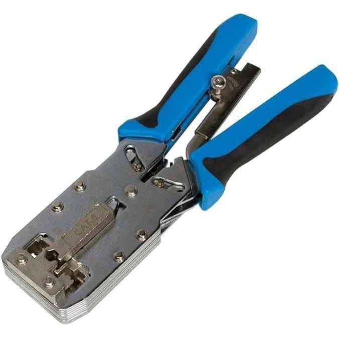 Pince À Sertir - LogiLink - PrimeLine - Acier Inoxydable - Connecteurs 8P/6P - Cliquet Réglable