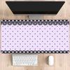 Grid Flower Game Mousepad Game Mat Durable Rubber for Games Mouse Pad Office Friendly Design HD Printing Xmm XXL Desk Mats