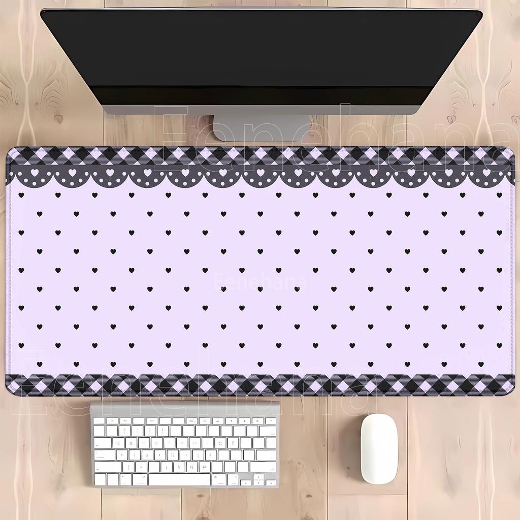 Grid Flower Game Mousepad Game Mat Durable Rubber for Games Mouse Pad Office Friendly Design HD Printing Xmm XXL Desk Mats